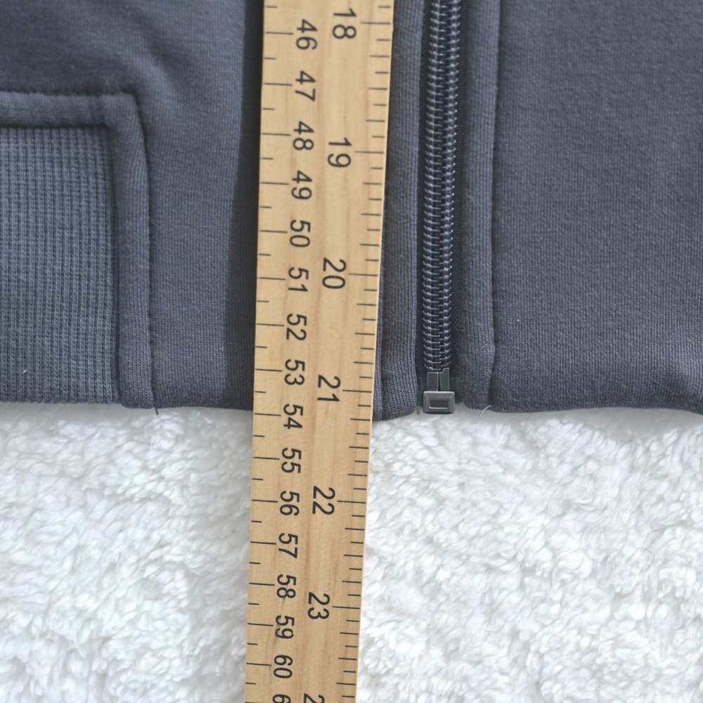 Mode of One Mens Gray Full Zip Knit Bomber Jacket Medium NWT - Picture 6 of 9